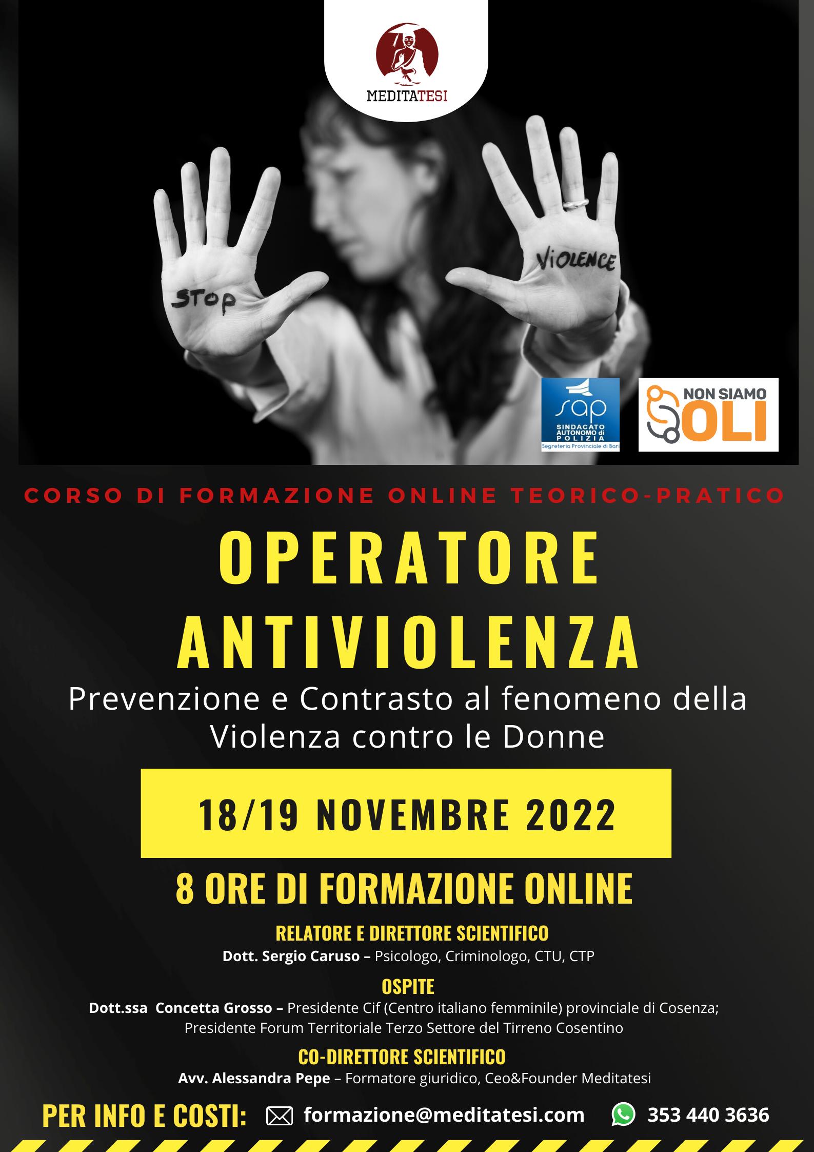 locandina antiviolenza